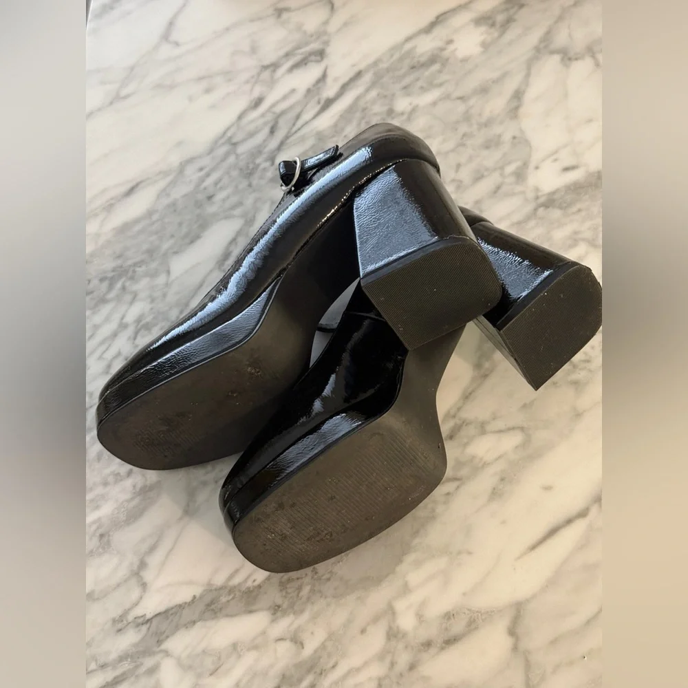 Steve Madden Black Mary Jane Heels - Picture 6 of 6